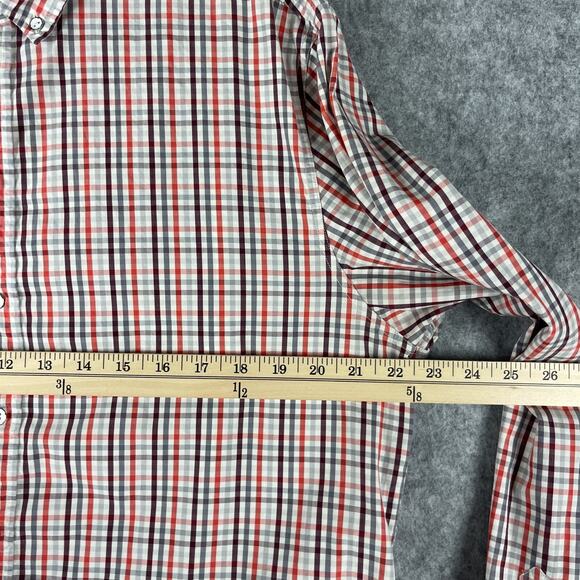 Rag Bone Tailored Workwear Shirt Mens Large Plaid Button Down Long Sleeve - Picture 9 of 16